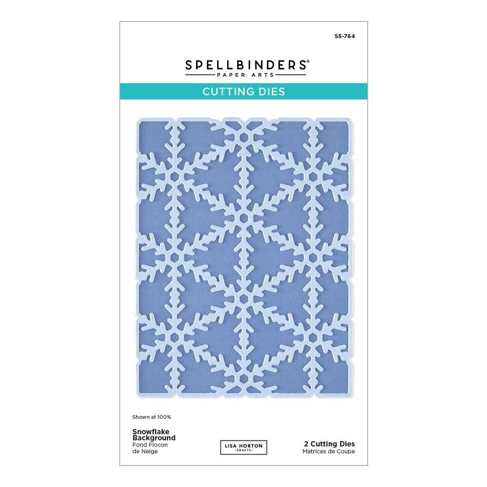 Spellbinders Snowflake Kisses Snowflake Background Dies (S5-764) Spellbinders Snowflake Kisses Snowflake Background Dies (S5-764)