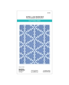 Spellbinders Snowflake Kisses Snowflake Background Dies (S5-764)