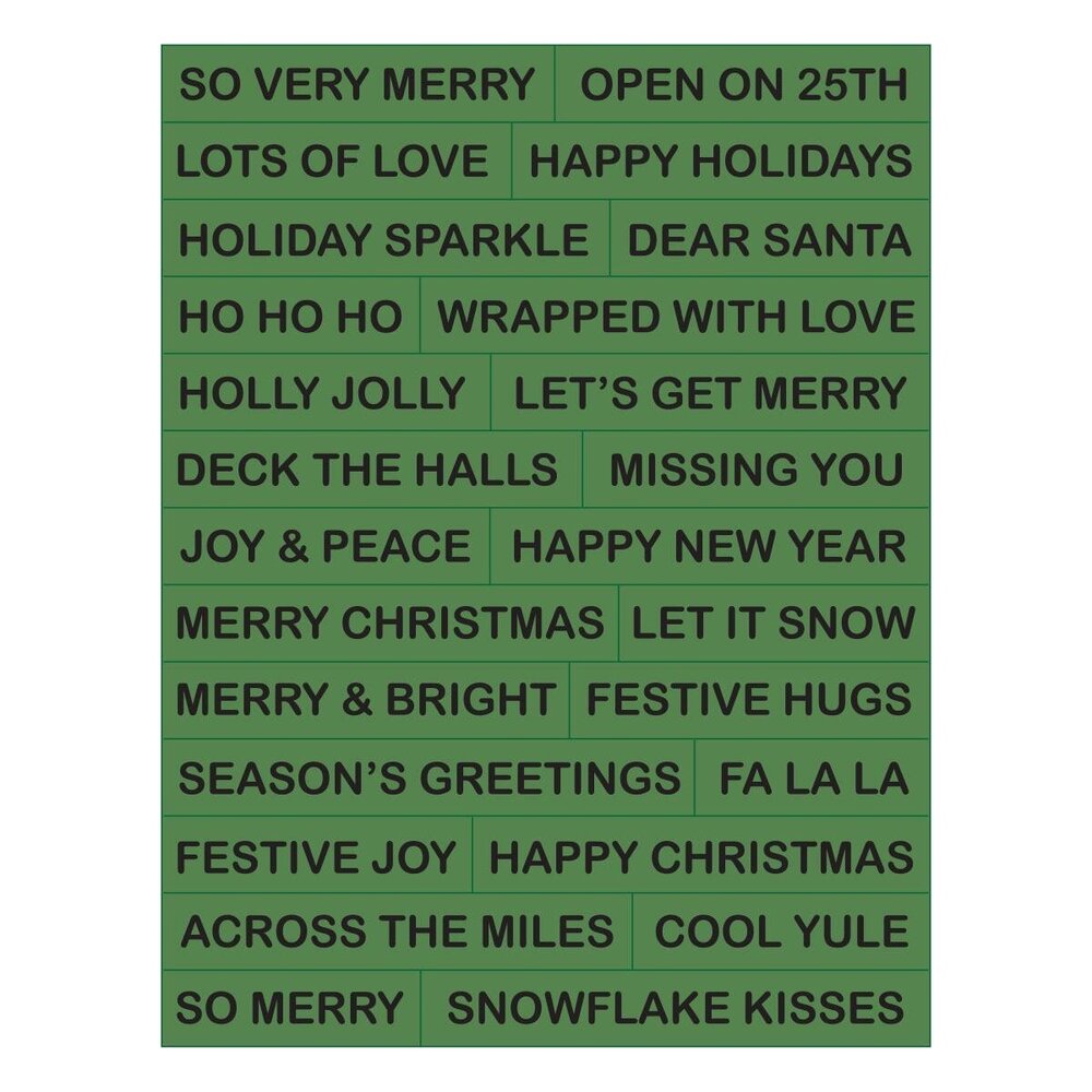 Spellbinders Snowflake Kisses Sentiments Press Plate & Die Set (BP-377) Spellbinders Snowflake Kisses Sentiments Press Plate & Die Set (BP-377)