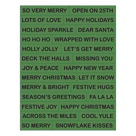 Spellbinders Snowflake Kisses Sentiments Press Plate & Die Set (BP-377) Spellbinders Snowflake Kisses Sentiments Press Plate & Die Set (BP-377)
