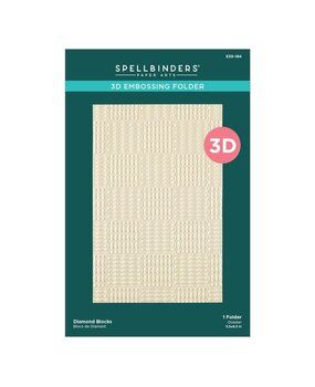 Spellbinders Dear Santa Diamond Blocks 3D Embossing Folder (E3D-184) Spellbinders Dear Santa Diamond Blocks 3D Embossing Folder (E3D-184)