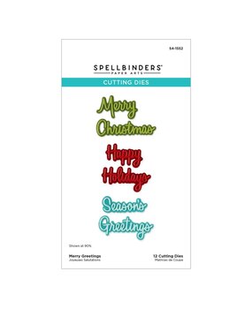 Spellbinders Dear Santa Merry Greetings Dies (S4-1552)