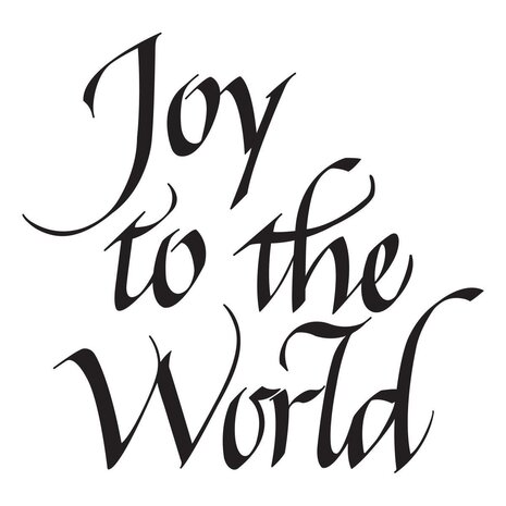 Spellbinders Upright Italic Holiday Sentiments Joy to the World Press & Foil Plate (BP-369) Spellbinders Upright Italic Holiday Sentiments Joy to the World Press & Foil Plate (BP-369)