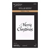 Spellbinders Upright Italic Holiday Sentiments Merry Christmas Press & Foil Plate (BP-370) Spellbinders Upright Italic Holiday Sentiments Merry Christmas Press & Foil Plate (BP-370)