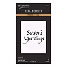 Spellbinders Upright Italic Holiday Sentiments Season's Greetings Press & Foil Plate (BP-371) Spellbinders Upright Italic Holiday Sentiments Season's Greetings Press & Foil Plate (BP-371)