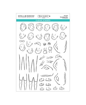 Spellbinders Storybook Illustrations Illustrated Man Clear Stamp Set (STP-284) Spellbinders Storybook Illustrations Illustrated Man Clear Stamp Set (STP-284)
