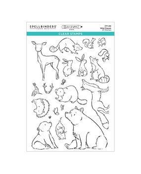 Spellbinders Storybook Illustrations Wild Friends Clear Stamp Set (STP-286) Spellbinders Storybook Illustrations Wild Friends Clear Stamp Set (STP-286)
