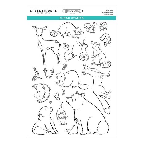 Spellbinders Storybook Illustrations Wild Friends Clear Stamp Set (STP-286) Spellbinders Storybook Illustrations Wild Friends Clear Stamp Set (STP-286)