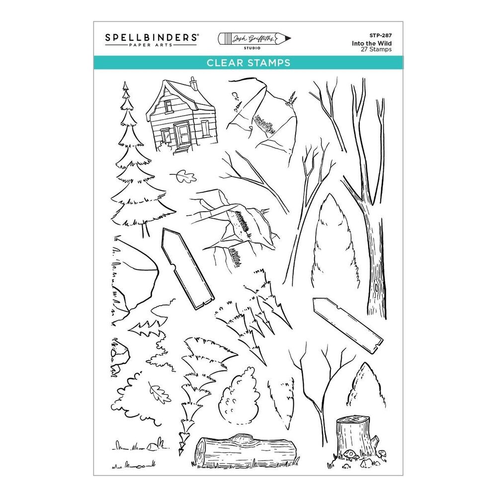 Spellbinders Storybook Illustrations Into the Wild Clear Stamp Set (STP-287) Spellbinders Storybook Illustrations Into the Wild Clear Stamp Set (STP-287)