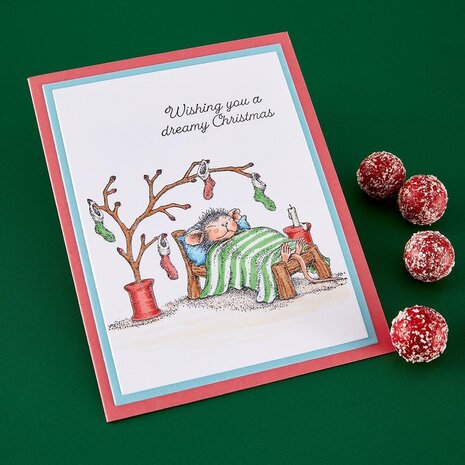 Spellbinders House-Mouse Designs Holiday Dreams Cling Rubber Stamp (RSC-075) Spellbinders House-Mouse Designs Holiday Dreams Cling Rubber Stamp (RSC-075)