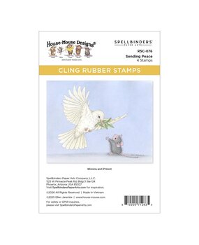 Spellbinders House-Mouse Designs Sending Peace Cling Rubber Stamp (RSC-076) Spellbinders House-Mouse Designs Sending Peace Cling Rubber Stamp (RSC-076)