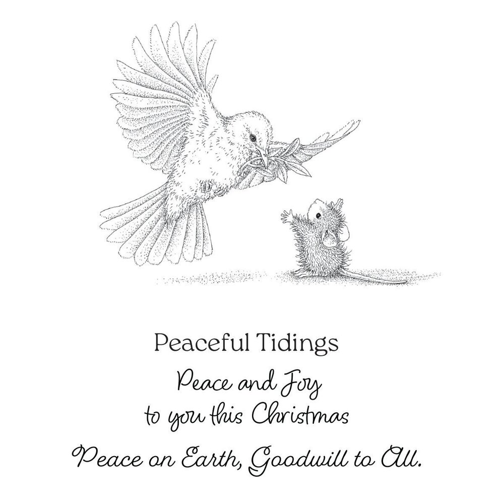 Spellbinders House-Mouse Designs Sending Peace Cling Rubber Stamp (RSC-076) Spellbinders House-Mouse Designs Sending Peace Cling Rubber Stamp (RSC-076)