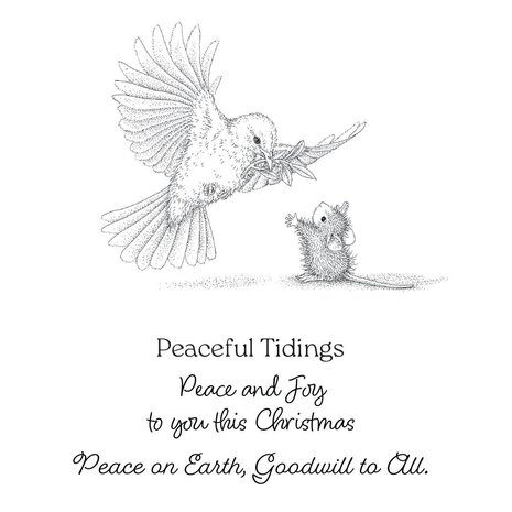 Spellbinders House-Mouse Designs Sending Peace Cling Rubber Stamp (RSC-076) Spellbinders House-Mouse Designs Sending Peace Cling Rubber Stamp (RSC-076)