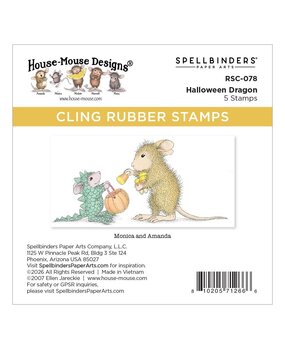 Spellbinders House-Mouse Designs Halloween Dragon Cling Rubber Stamp (RSC-078) Spellbinders House-Mouse Designs Halloween Dragon Cling Rubber Stamp (RSC-078)