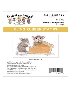 Spellbinders House-Mouse Designs Sweet as Pumpkin Cling Rubber Stamp (RSC-079) Spellbinders House-Mouse Designs Sweet as Pumpkin Cling Rubber Stamp (RSC-079)