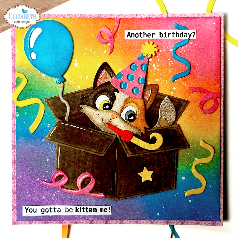 Elizabeth Craft Designs Meet the Cats A6 Clear Stamps Sentiments (CS459)