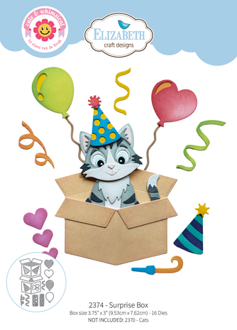 Elizabeth Craft Designs Meet the Cats Dies Surprise Box (2374) Elizabeth Craft Designs Meet the Cats Dies Surprise Box (2374)