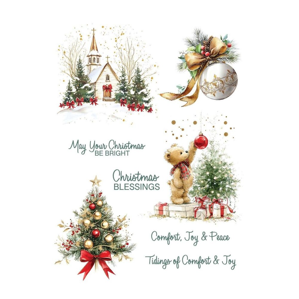 Spellbinders Rub-On Sheets Joyful Season (SCSR-014)