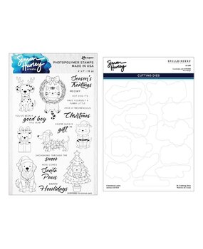 Spellbinders Christmas Pets Stamp and Die Bundle (BD-1094)