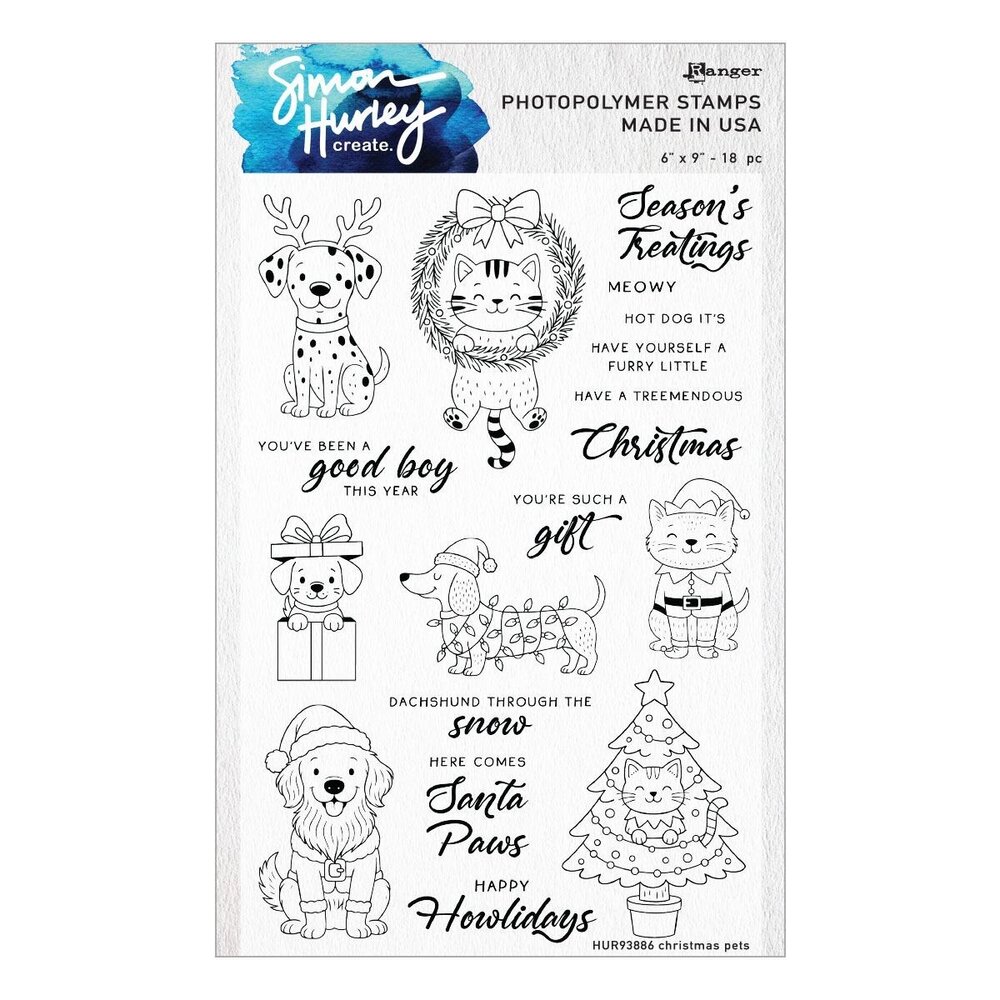 Spellbinders Christmas Pets Stamp and Die Bundle (BD-1094)