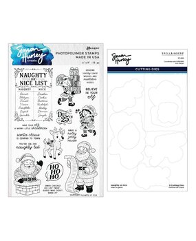 Spellbinders Naughty or Nice Stamp and Die Bundle (BD-1095)