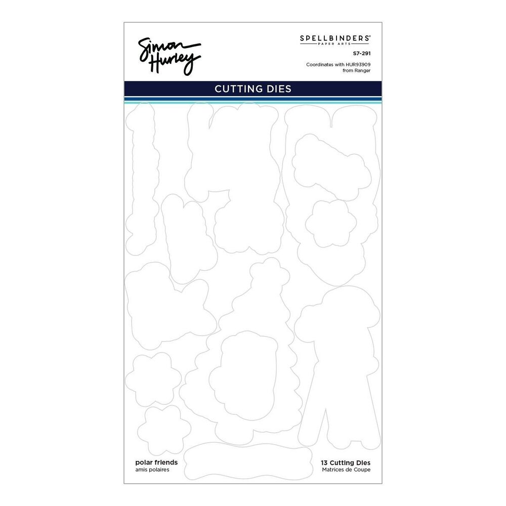 Spellbinders Polar Friends Stamp and Die Bundle (BD-1096)