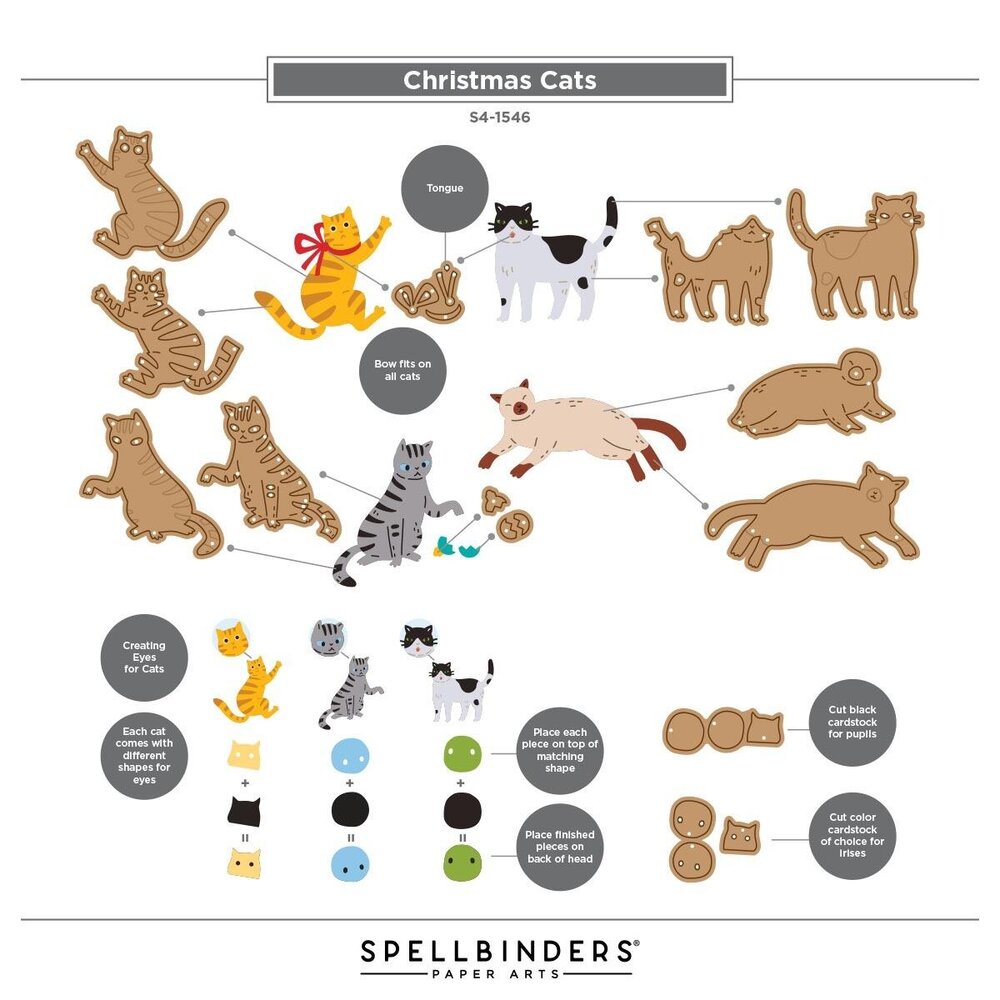 Spellbinders Yana's Christmas Cats Dies (S4-1546)