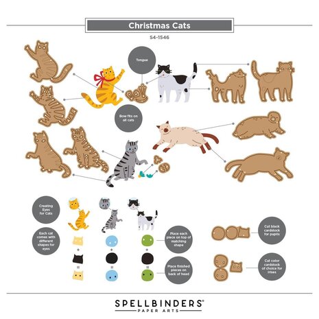Spellbinders Yana's Christmas Cats Dies (S4-1546)