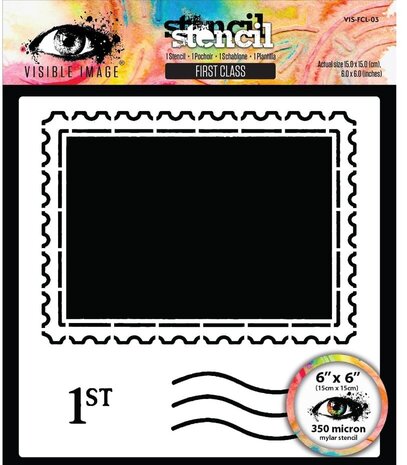 Visible Image First Class 6x6 Inch Stencil (VIS-FCL-03) Visible Image First Class 6x6 Inch Stencil (VIS-FCL-03)
