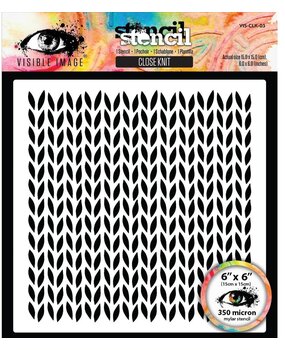 Visible Image Close Knit 6x6 Inch Stencil (VIS-CLK-03) Visible Image Close Knit 6x6 Inch Stencil (VIS-CLK-03)