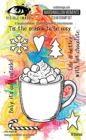 Visible Image Marshmallow Moments A6 Stamp Set (VIS-MAR-01) Visible Image Marshmallow Moments A6 Stamp Set (VIS-MAR-01)