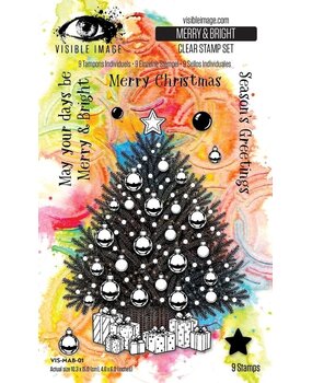 Visible Image Merry & Bright A6 Stamp Set (VIS-MAB-01) Visible Image Merry & Bright A6 Stamp Set (VIS-MAB-01)