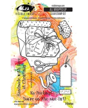 Visible Image All Wrapped Up A6 Stamp Set (VIS-AWU-01) Visible Image All Wrapped Up A6 Stamp Set (VIS-AWU-01)