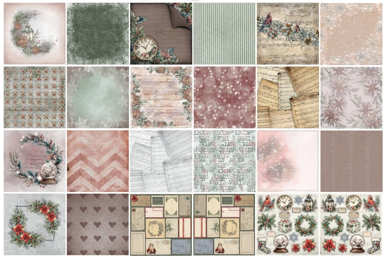 Text{ures} Winter in Bloom 12x12 Inch Paper Pad (TEXPP0004) Text{ures} Winter in Bloom 12x12 Inch Paper Pad (TEXPP0004)