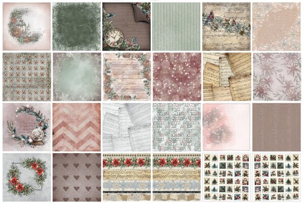 Text{ures} Winter in Bloom 8x8 Inch Paper Pad (TEXPP0005) Text{ures} Winter in Bloom 8x8 Inch Paper Pad (TEXPP0005)