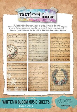 Text{ures} Winter in Bloom 5x7 Inch Paper Pack (TEXPP0006) Text{ures} Winter in Bloom 5x7 Inch Paper Pack (TEXPP0006)