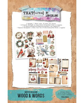 Text{ures} Winter in Bloom Laser Cut Wood & Words (TEXLC0003) Text{ures} Winter in Bloom Laser Cut Wood & Words (TEXLC0003)