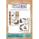 Text{ures} Winter in Bloom 6x8 Inch Rub-On Transfer Set (TEXRO0003)