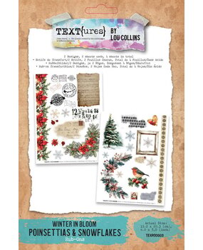 Text{ures} Winter in Bloom 6x8 Inch Rub-On Transfer Set (TEXRO0003) Text{ures} Winter in Bloom 6x8 Inch Rub-On Transfer Set (TEXRO0003)