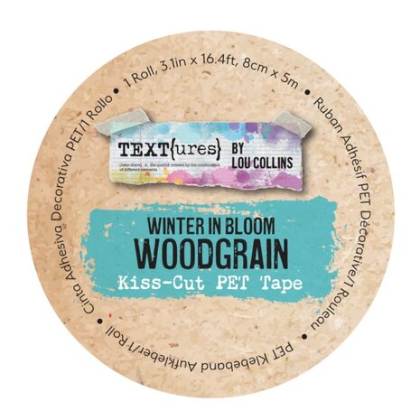 Text{ures} Winter in Bloom Kiss-Cut PET Tape Woodgrain (TEXCT0003) Text{ures} Winter in Bloom Kiss-Cut PET Tape Woodgrain (TEXCT0003)