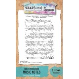 Text{ures} Winter in Bloom 4x6 Inch Clear Stamp Set Music Notes (TEXCS0007)