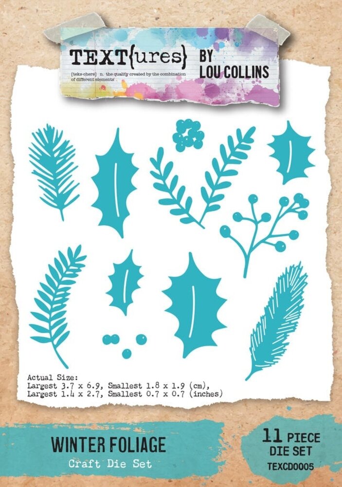 Text{ures} Winter in Bloom Die Set Winter Foliage (TEXCD0005) Text{ures} Winter in Bloom Die Set Winter Foliage (TEXCD0005)