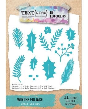 Text{ures} Winter in Bloom Die Set Winter Foliage (TEXCD0005) Text{ures} Winter in Bloom Die Set Winter Foliage (TEXCD0005)