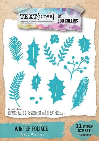 Text{ures} Winter in Bloom Die Set Winter Foliage (TEXCD0005) Text{ures} Winter in Bloom Die Set Winter Foliage (TEXCD0005)