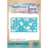 Text{ures} Winter in Bloom Die Set Layered Snowflake Panel (TEXCD0006)