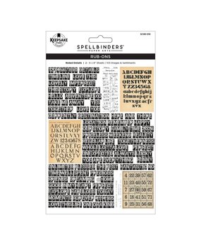 Spellbinders PRE-ORDER Turn the Page Rub-Ons Noted Details (SCSR-016) Spellbinders PRE-ORDER Turn the Page Rub-Ons Noted Details (SCSR-016)