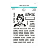 Spellbinders PRE-ORDER Turn the Page ING Words Stamp & Die Set (SDS-232)