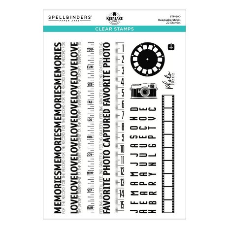 Spellbinders PRE-ORDER Turn the Page Keepsake Strips Clear Stamp Set (STP-280) Spellbinders PRE-ORDER Turn the Page Keepsake Strips Clear Stamp Set (STP-280)