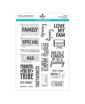 Spellbinders PRE-ORDER Turn the Page Family & Friends Clear Stamp Set (STP-281) Spellbinders PRE-ORDER Turn the Page Family & Friends Clear Stamp Set (STP-281)