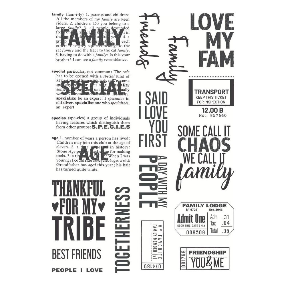 Spellbinders PRE-ORDER Turn the Page Family & Friends Clear Stamp Set (STP-281) Spellbinders PRE-ORDER Turn the Page Family & Friends Clear Stamp Set (STP-281)